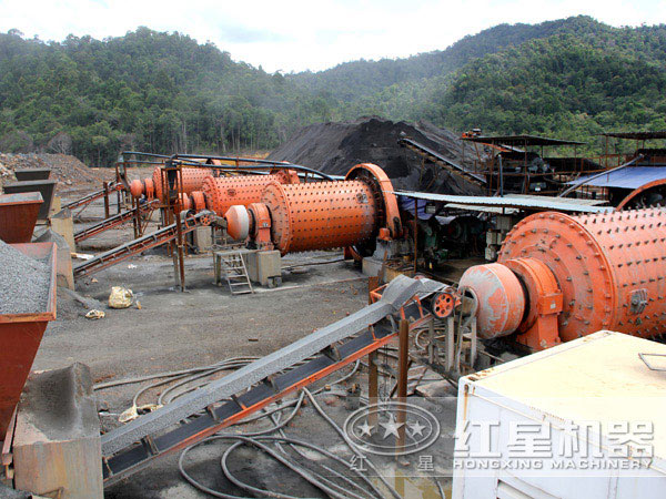 球磨機投產現場