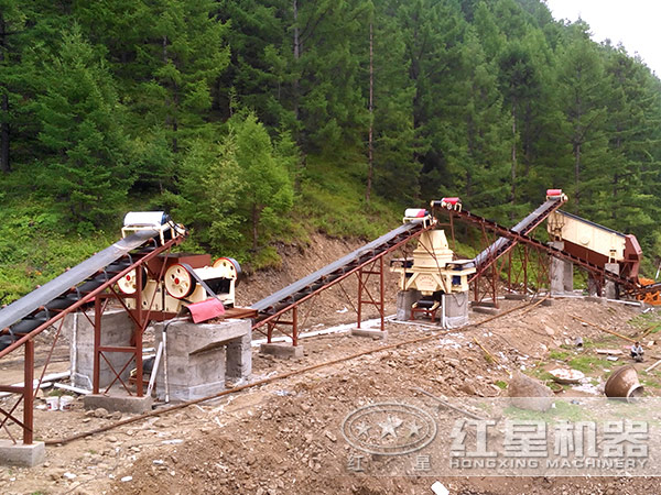 尾礦制砂現(xiàn)場