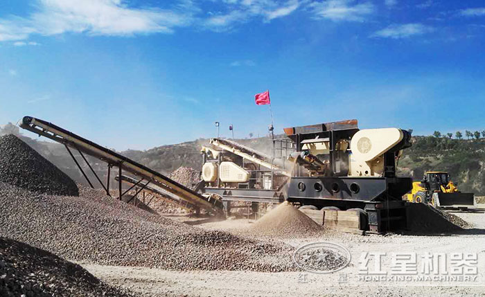 移動破碎機工作現場 移動破碎機工作現場