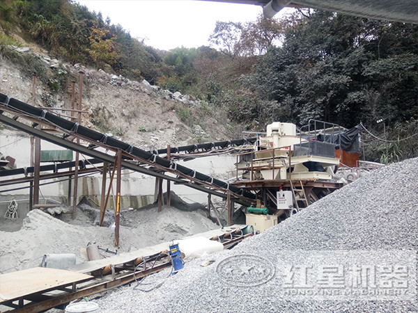 機制砂生產現場