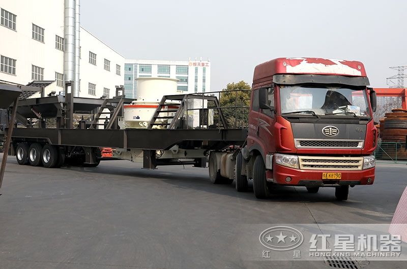 輪胎移動制砂設備發貨現場 輪胎移動制砂設備發貨現場