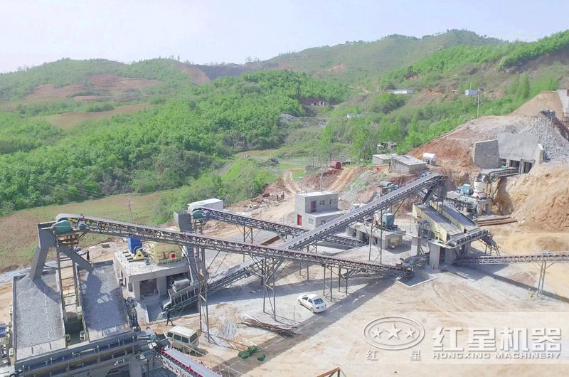 砂石設備生產現場實拍
