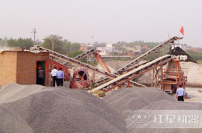 因環保檢查被停產的制砂生產線 因環保檢查被停產的制砂生產線