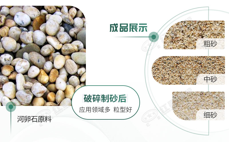 河卵石制沙劃算嗎？河卵石制沙機(jī)出來的沙商混站能用嗎？