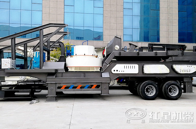 輪胎移動制砂機近景圖 輪胎移動制砂機近景圖