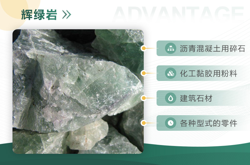 輝綠巖的用途展示一角 輝綠巖的用途展示一角