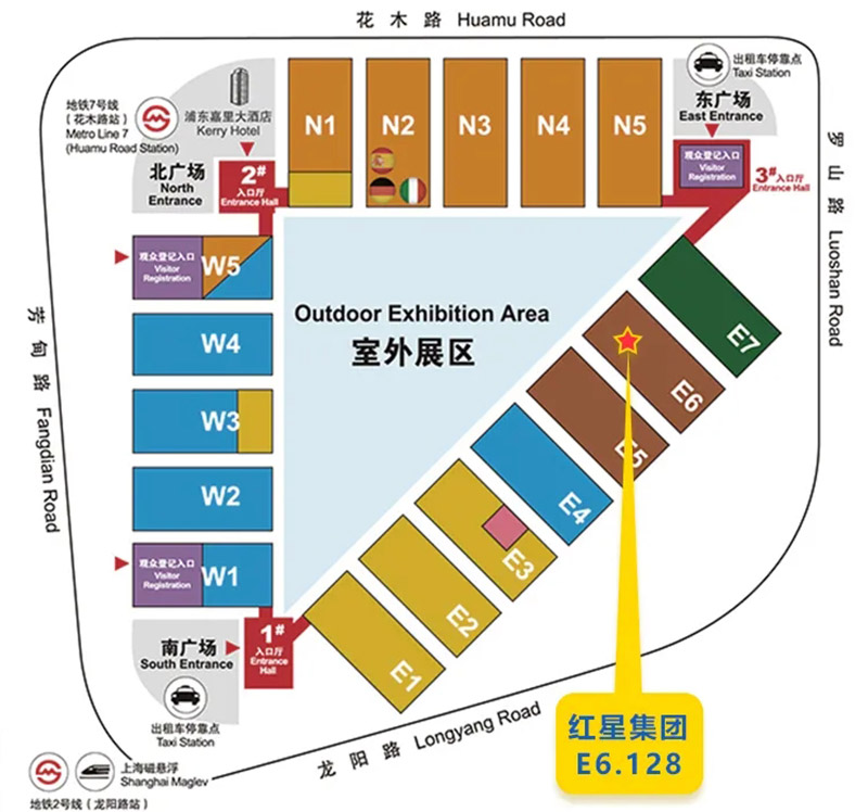 展會出入口分布位置詳圖 展會出入口分布位置詳圖