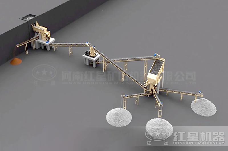 安徽碎石廠生產線工藝流程圖解 安徽碎石廠生產線工藝流程圖解