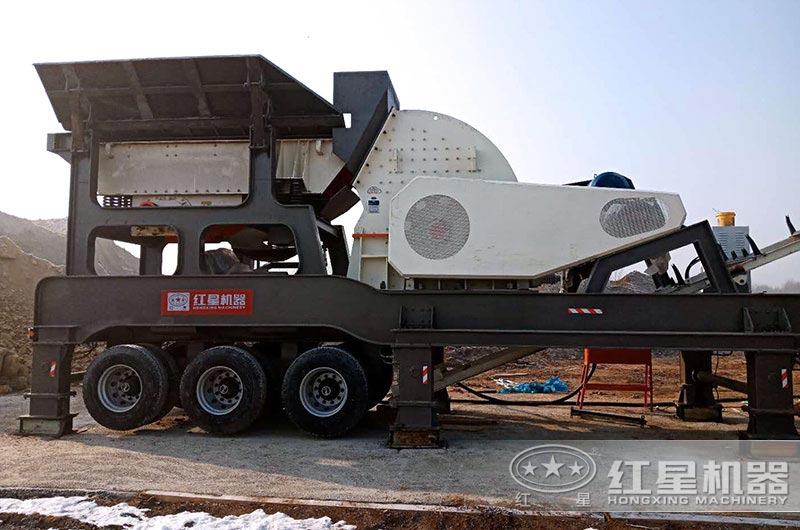紅星移動式錘破制沙機安裝現場 紅星移動式錘破制沙機安裝現場