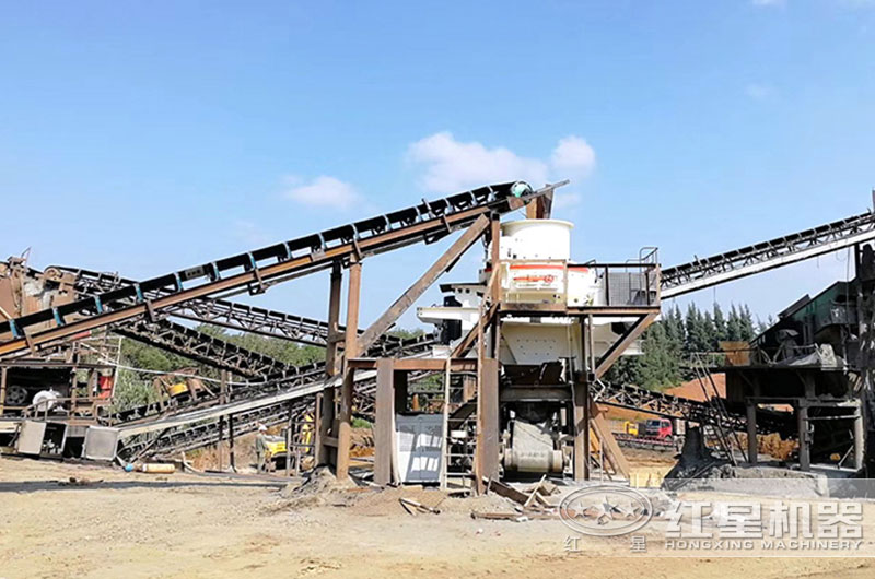 河卵石制砂機生產現場 河卵石制砂機生產現場
