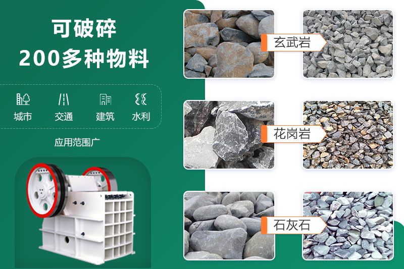 鄂破機可破碎多種物料,應用范圍廣 鄂破機可破碎多種物料,應用范圍廣