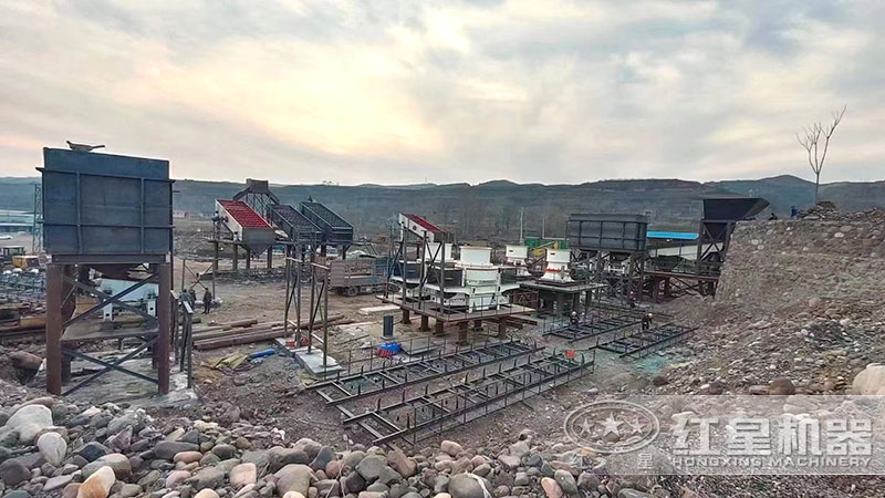 砂石生產線搭建現場實拍 砂石生產線搭建現場實拍