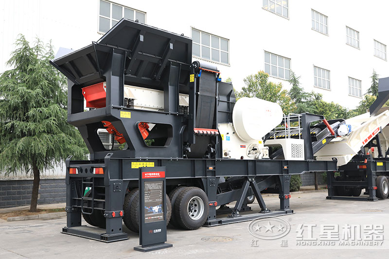 移動碎石機搭載鄂破 移動碎石機搭載鄂破