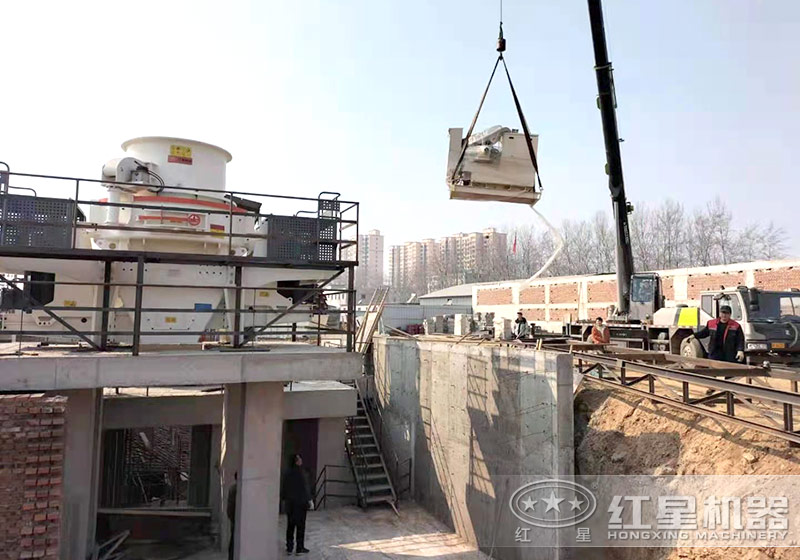 打沙機客戶安裝現場實拍 打沙機客戶安裝現場實拍