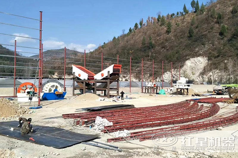 濕式制砂生產客戶安裝現場 濕式制砂生產客戶安裝現場
